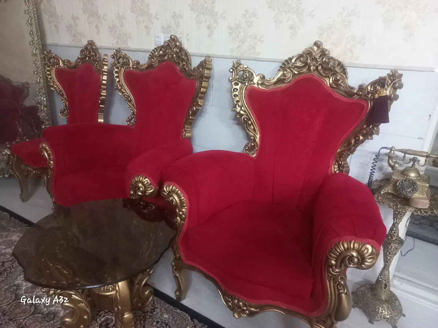 مبلمان ۹ نفره در حد نو|مبلمان خانگی و میز عسلی|قم, باجک سه|دیوار