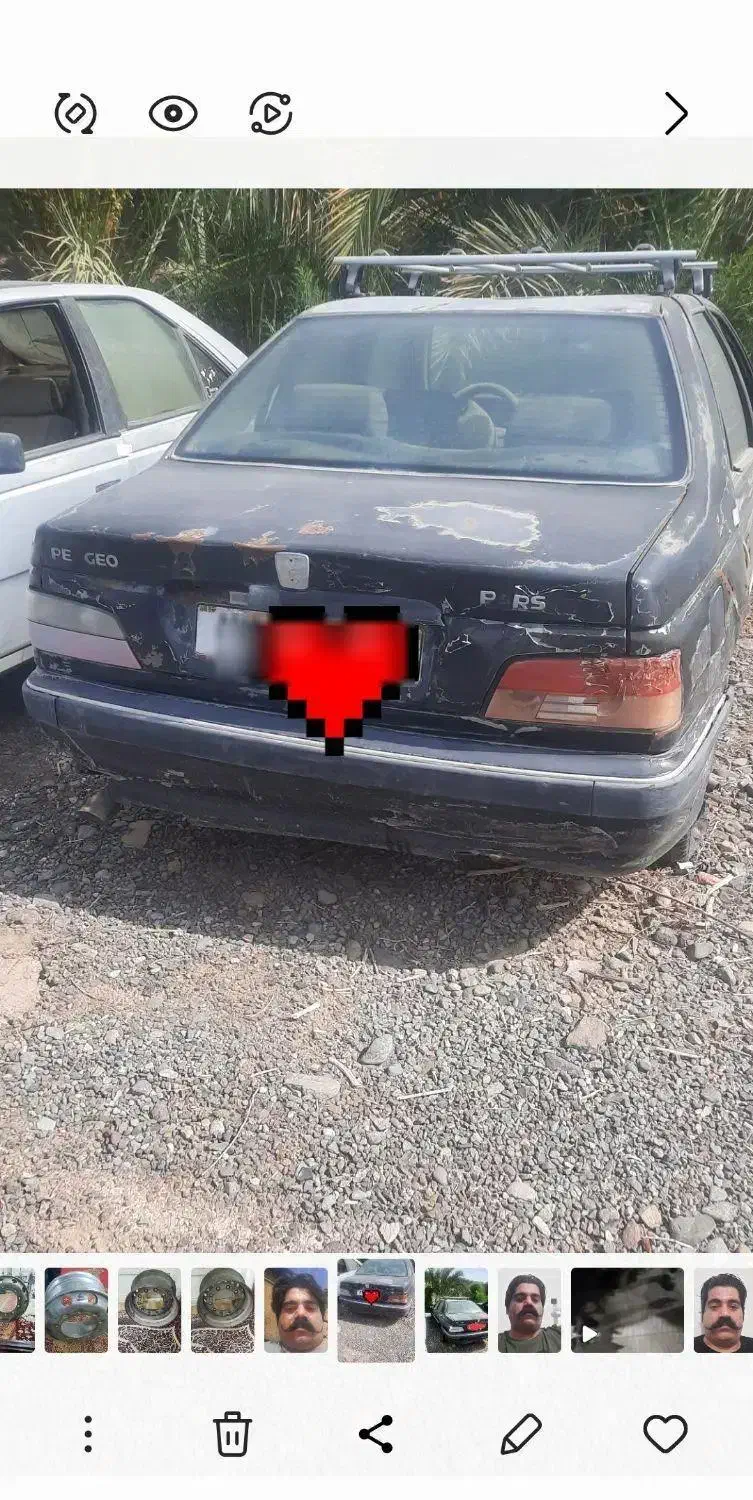 پارس مدل ۸۳|خودرو سواری و وانت|بم, |دیوار