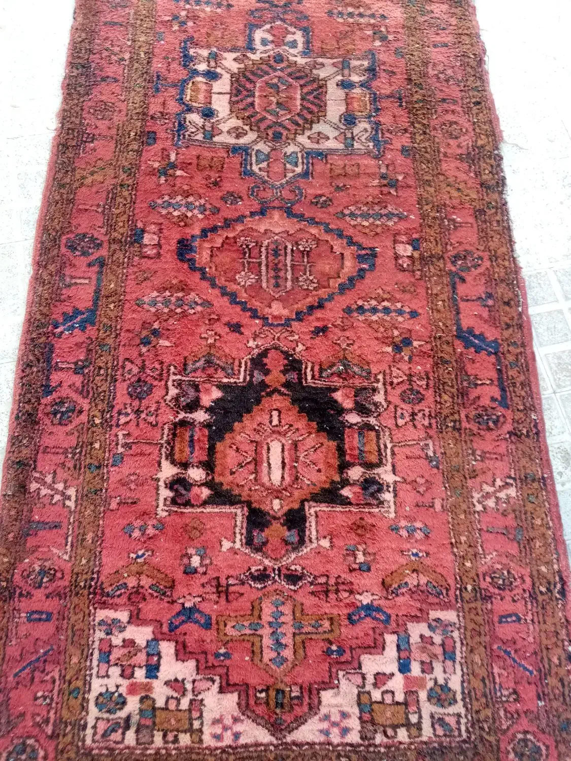 1دستگاه فرش خودمانی دستباف قدیمی|فرش|معصومیه, |دیوار