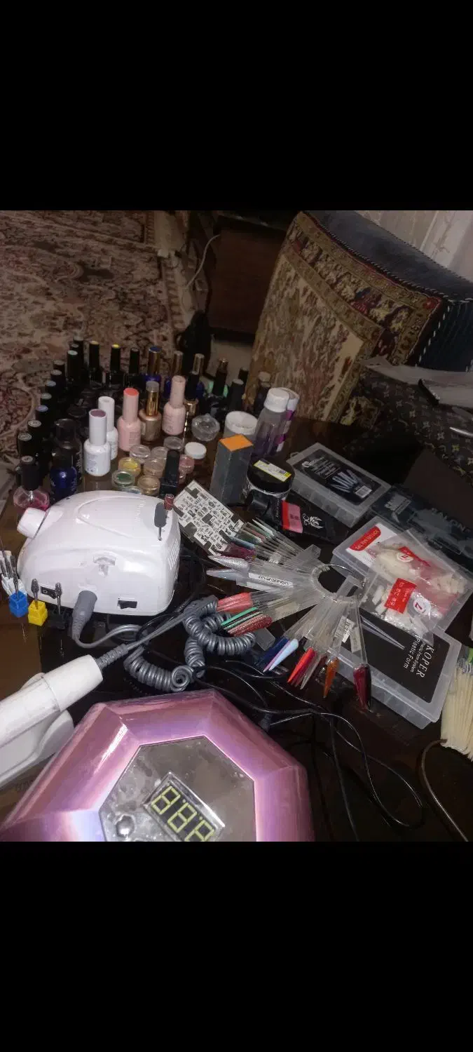 فروش وسایل کامل کاشت ناخن به صورت یکجا|آرایشی، بهداشتی، درمانی|قم, نوقطار|دیوار