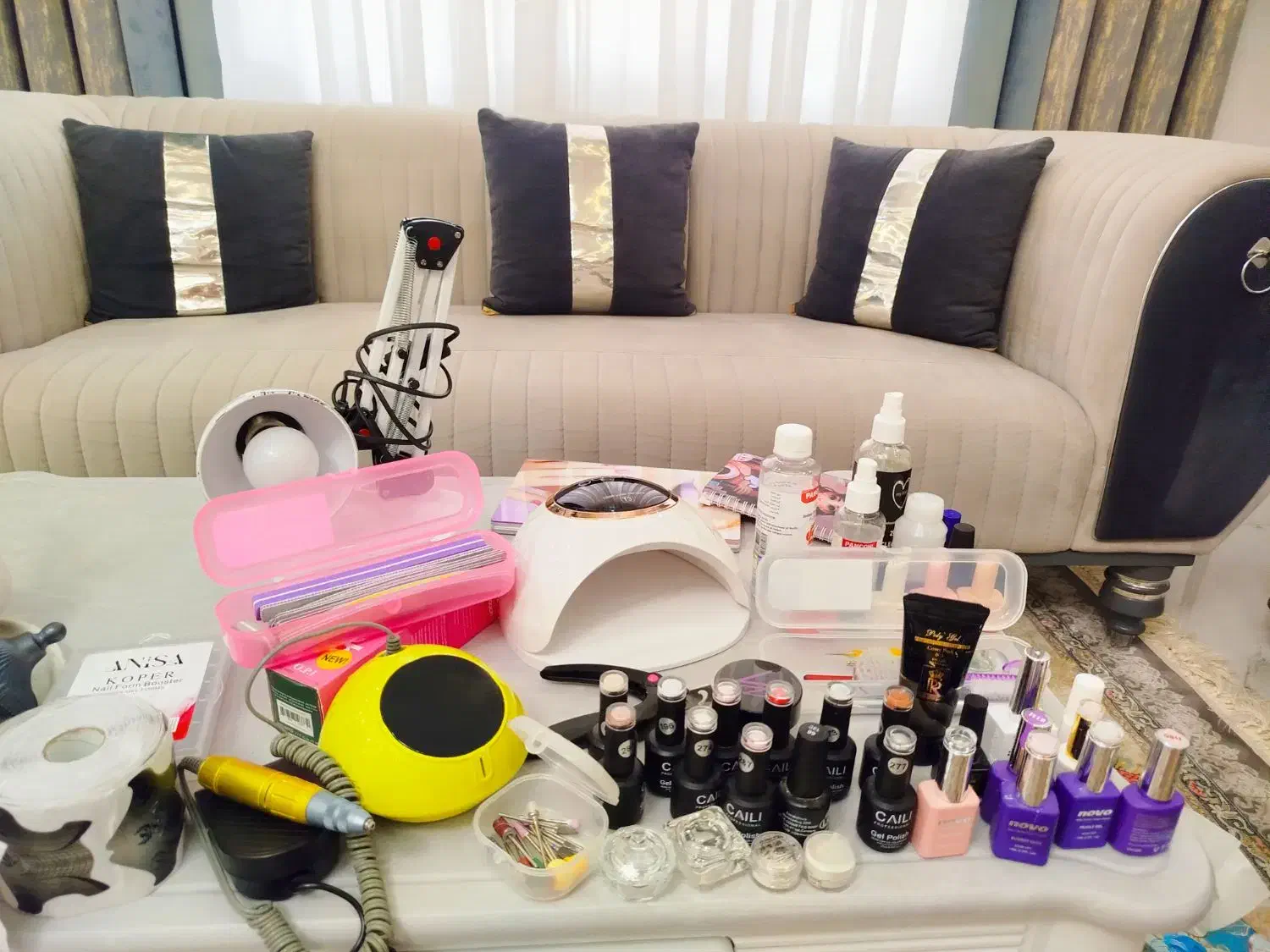 وسایل کامل کاشت ناخن دست پا نوآک|آرایشی، بهداشتی، درمانی|سنگر, |دیوار