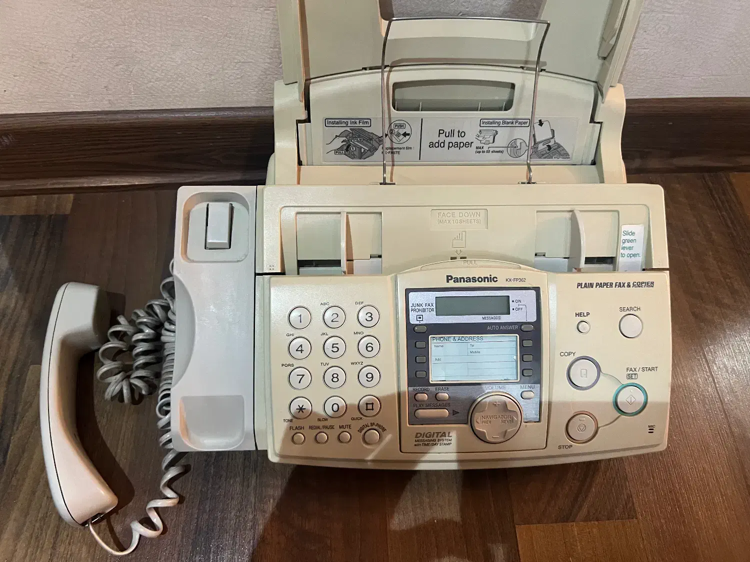 دستگاه فکس پاناسونیک در حد نو|پرینتر، اسکنر، کپی، فکس|تهران, ستارخان|دیوار