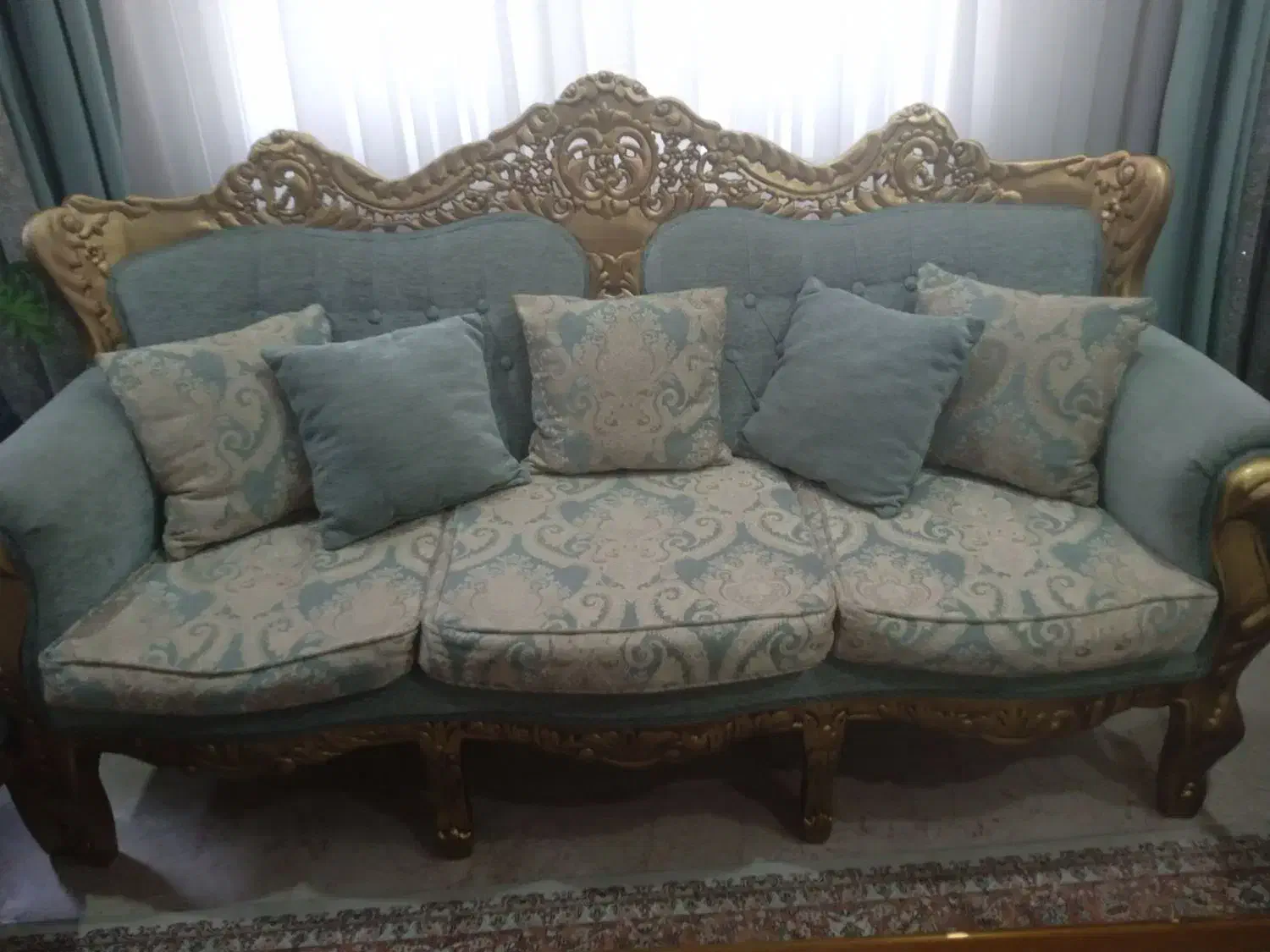 یک دست مبل ۹نفره بامیزناهارخوری چوب راش باجلومبلی|مبلمان خانگی و میز عسلی|پاکدشت, پاکدشت (مامازند)|دیوار