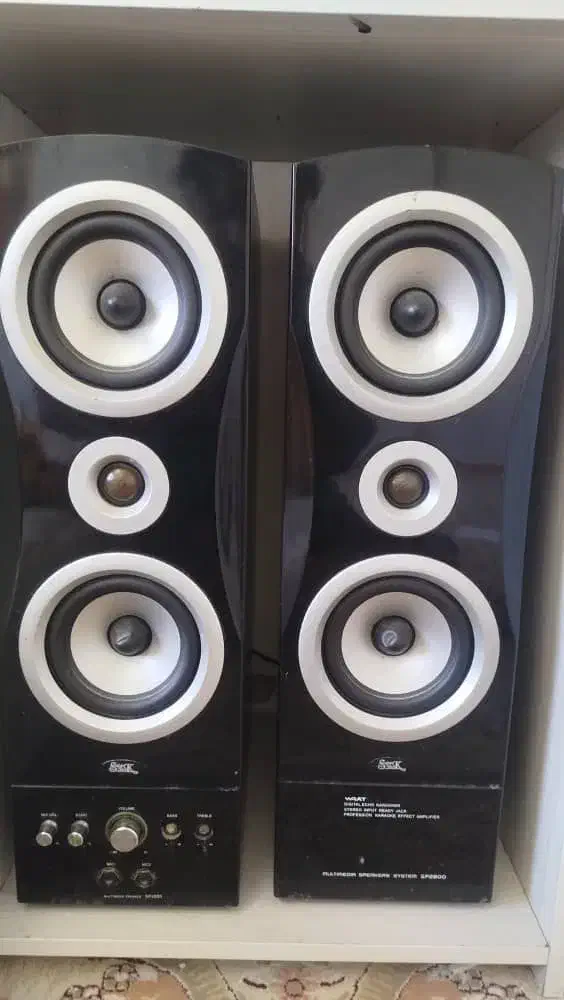 یک جفت باند اسپیکر آمپی فایر حرفه ای|سیستم صوتی خانگی|تبریز, |دیوار