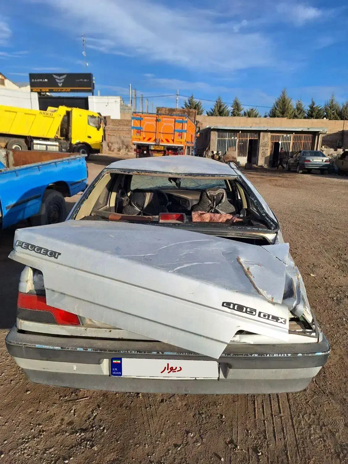 پژو ۴۰۵ تصادفی مدل ۱۳۸۷|خودرو سواری و وانت|زنجان, |دیوار