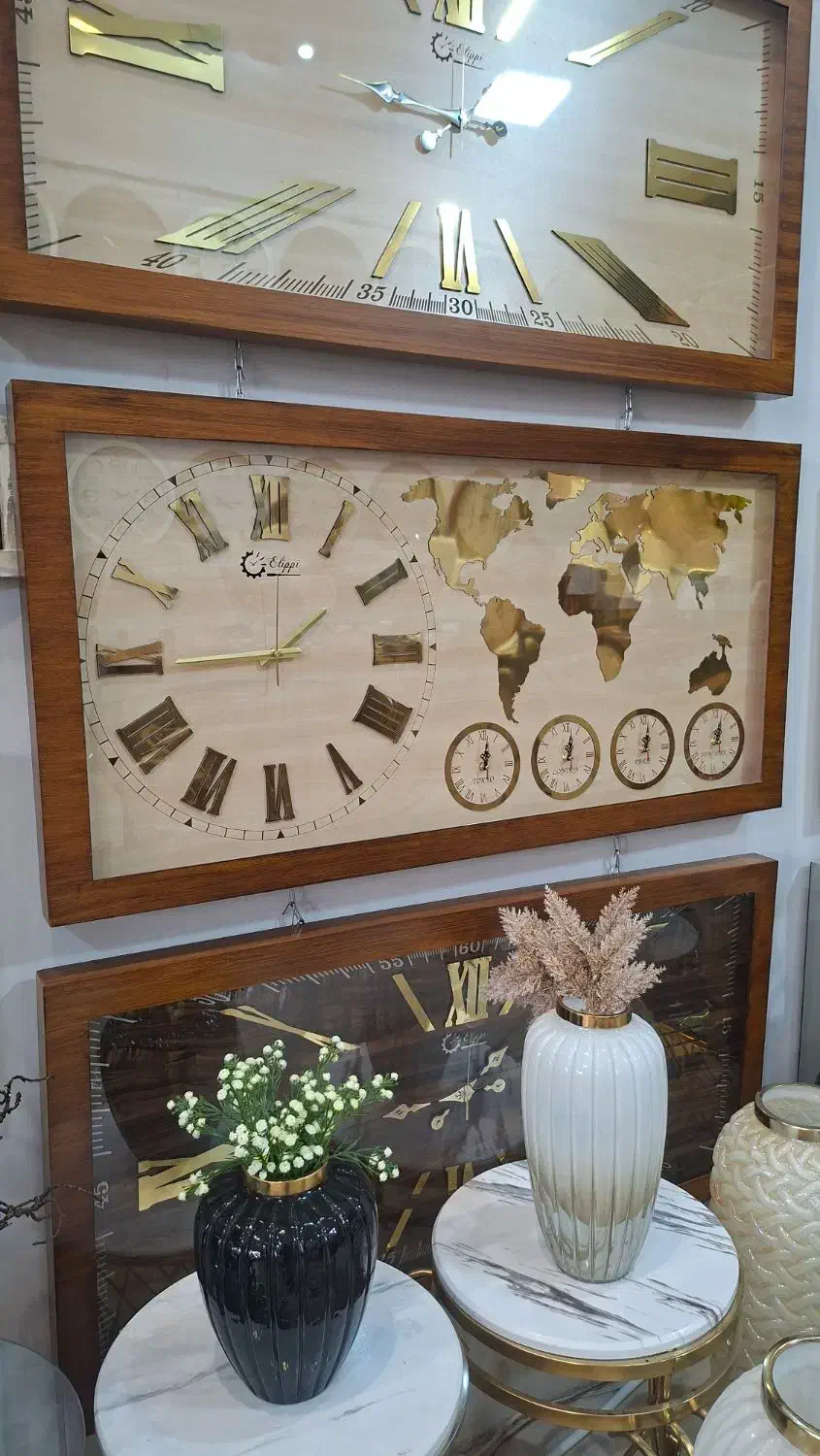 ساعت جهان نما چوبی|ساعت دیواری و تزئینی|کرمانشاه, |دیوار