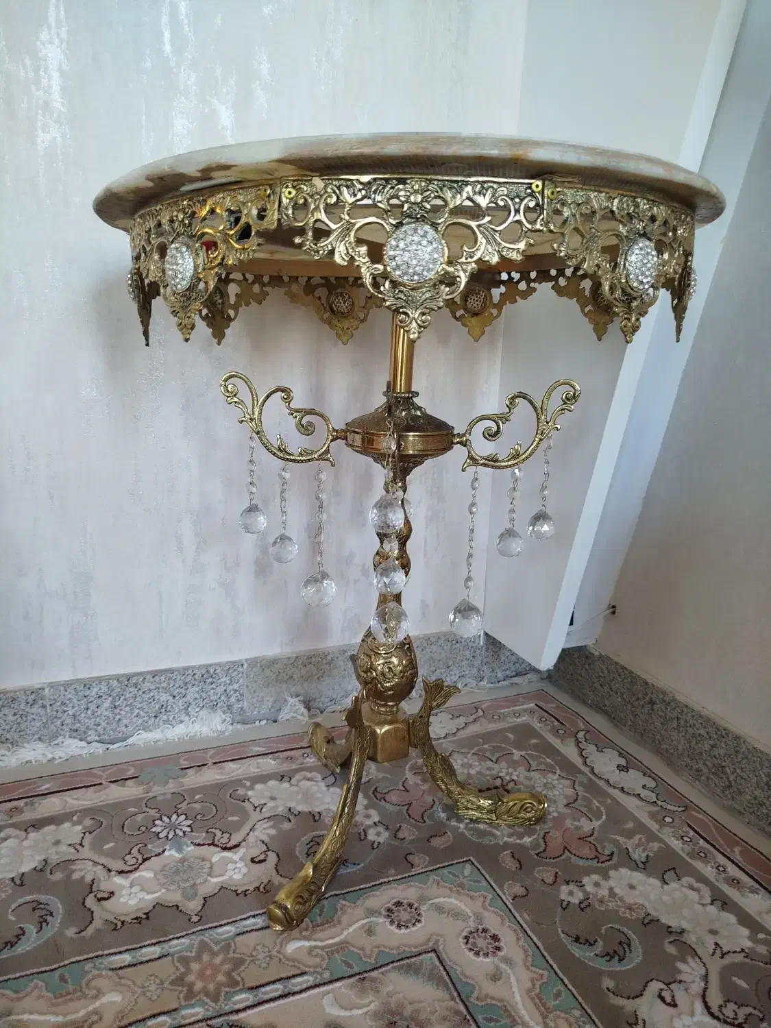 میز برنز|بوفه، ویترین، کنسول|نهاوند, |دیوار