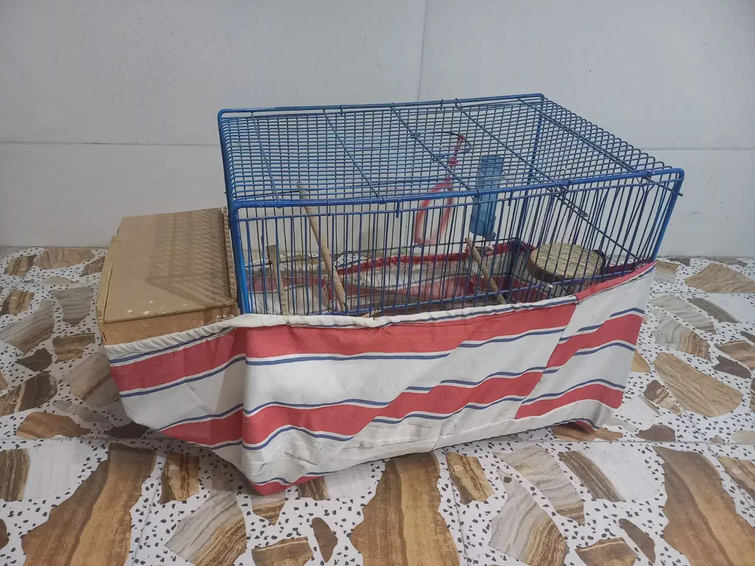 قفس پرنده با وسایل کامل|لوازم جانبی حیوانات|اهواز, پردیس دو|دیوار