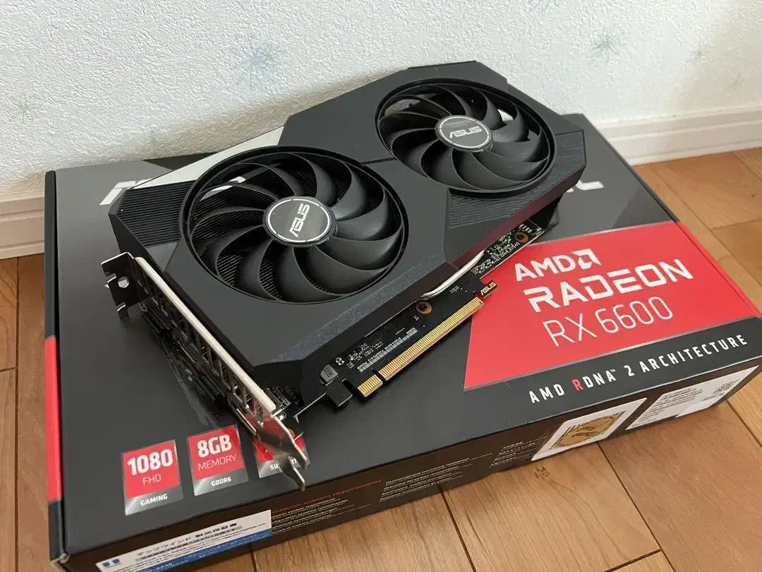 کارت گرافیک ASUS Dual RX 6600  تمیز و کم‌کار|قطعات و لوازم جانبی رایانه|تنکابن, |دیوار