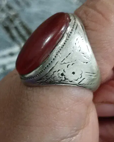 انگشتر مردانه یمنی رکاب نقره قدیمی|جواهرات|دورود, |دیوار