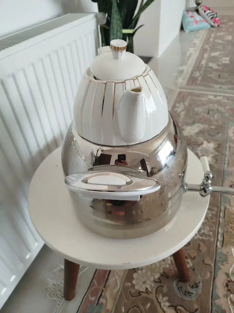 کتری قوری شیر دار نو استیل ضخیم سنگین|قوری، کتری، قهوه‌ساز دستی|گرگان, |دیوار