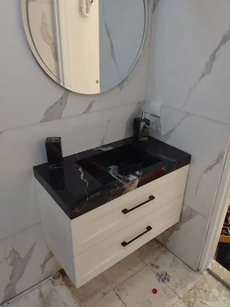 روشویی سرامیکی مدرن مدل دیواری طرح پاندیک|لوازم سرویس بهداشتی|همدان, |دیوار