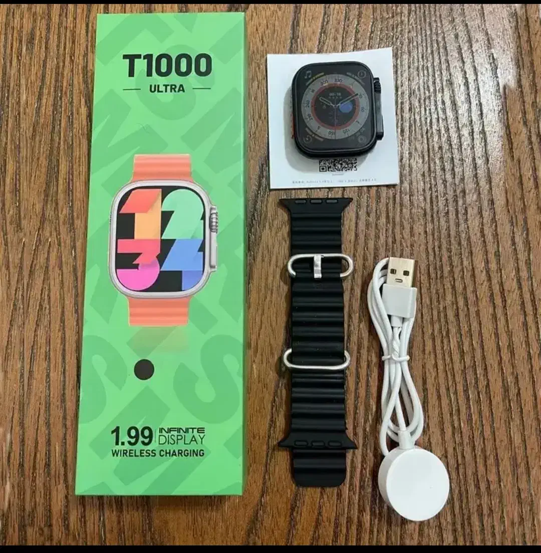 ساعت هوشمند ورزشی مدل T1000 Ultra بند مشکی|ساعت|فومن, |دیوار