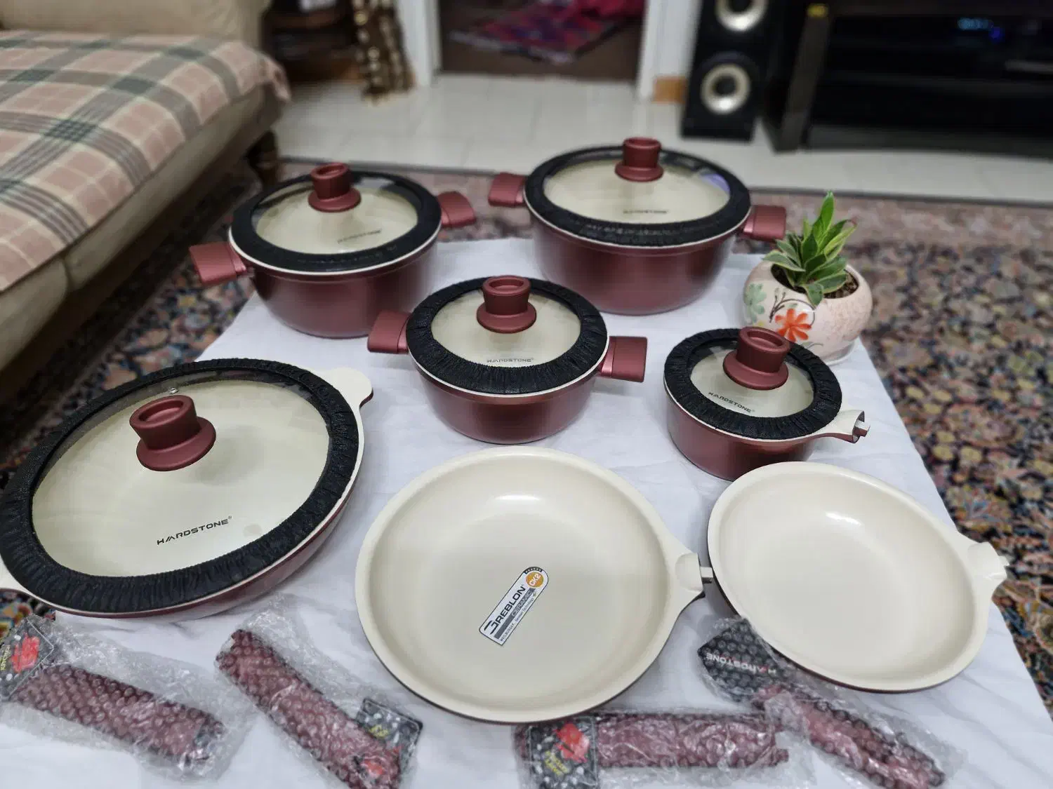 سرویس قابلمه چدن سرامیک هاردستون|ظروف پختوپز|تهران, دکتر هوشیار|دیوار