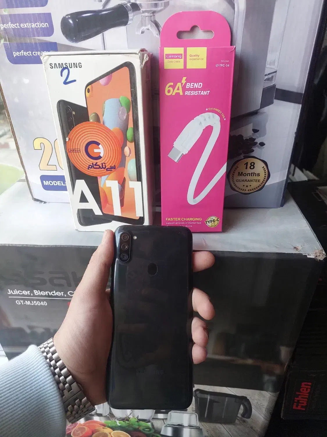گوشی سامسونگA11/کاملا سالم/موبایل مختاری|موبایل|قرچک, مهدیه|دیوار