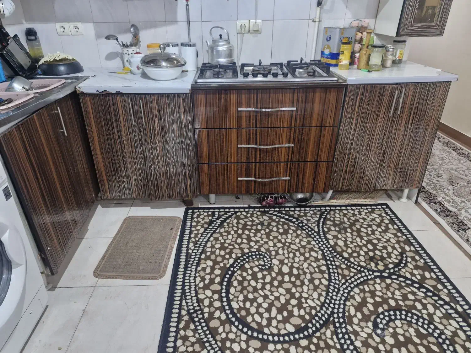 کابینت ام دی اف|آب‌چکان و نظم‌دهنده ظروف|مسجد سلیمان, |دیوار