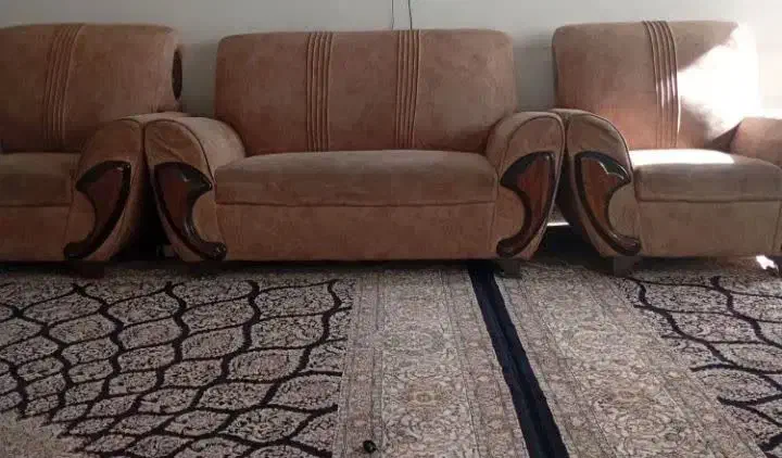 مبل راحتی ۷ نفره|مبلمان خانگی و میز عسلی|قم, شهرک امام حسین|دیوار