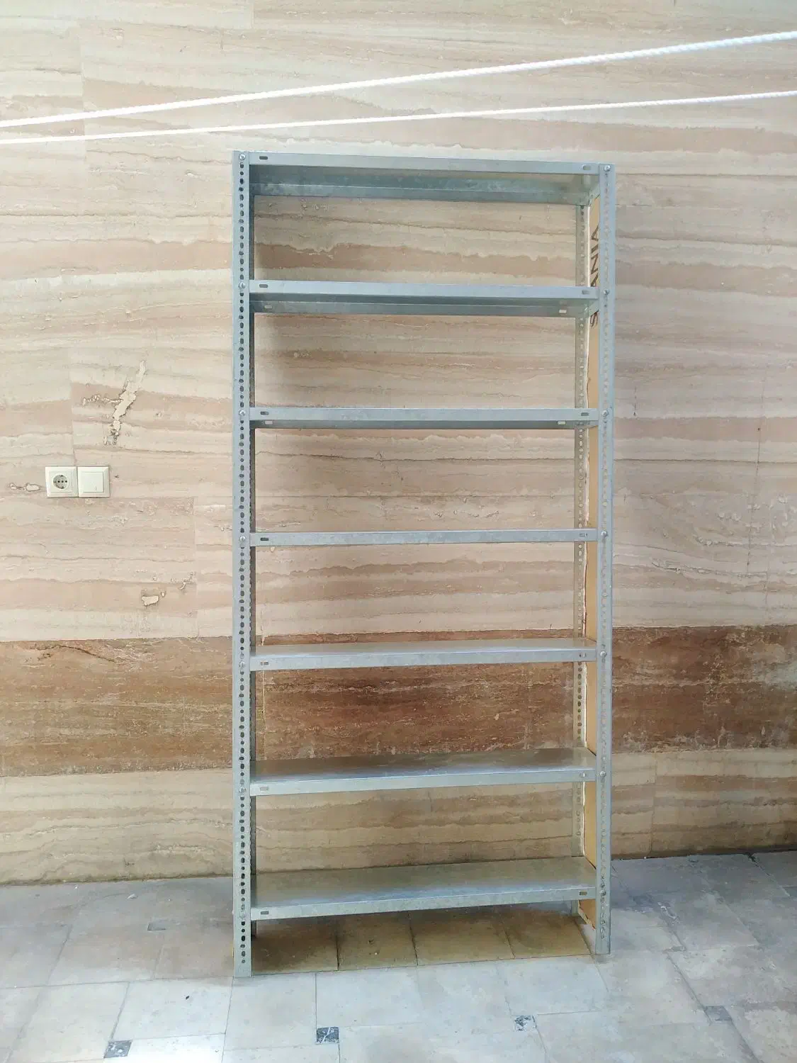 قفسه گالوانیزه|کتابخانه، شلف، قفسه‌های دیواری|قم, انسجام|دیوار