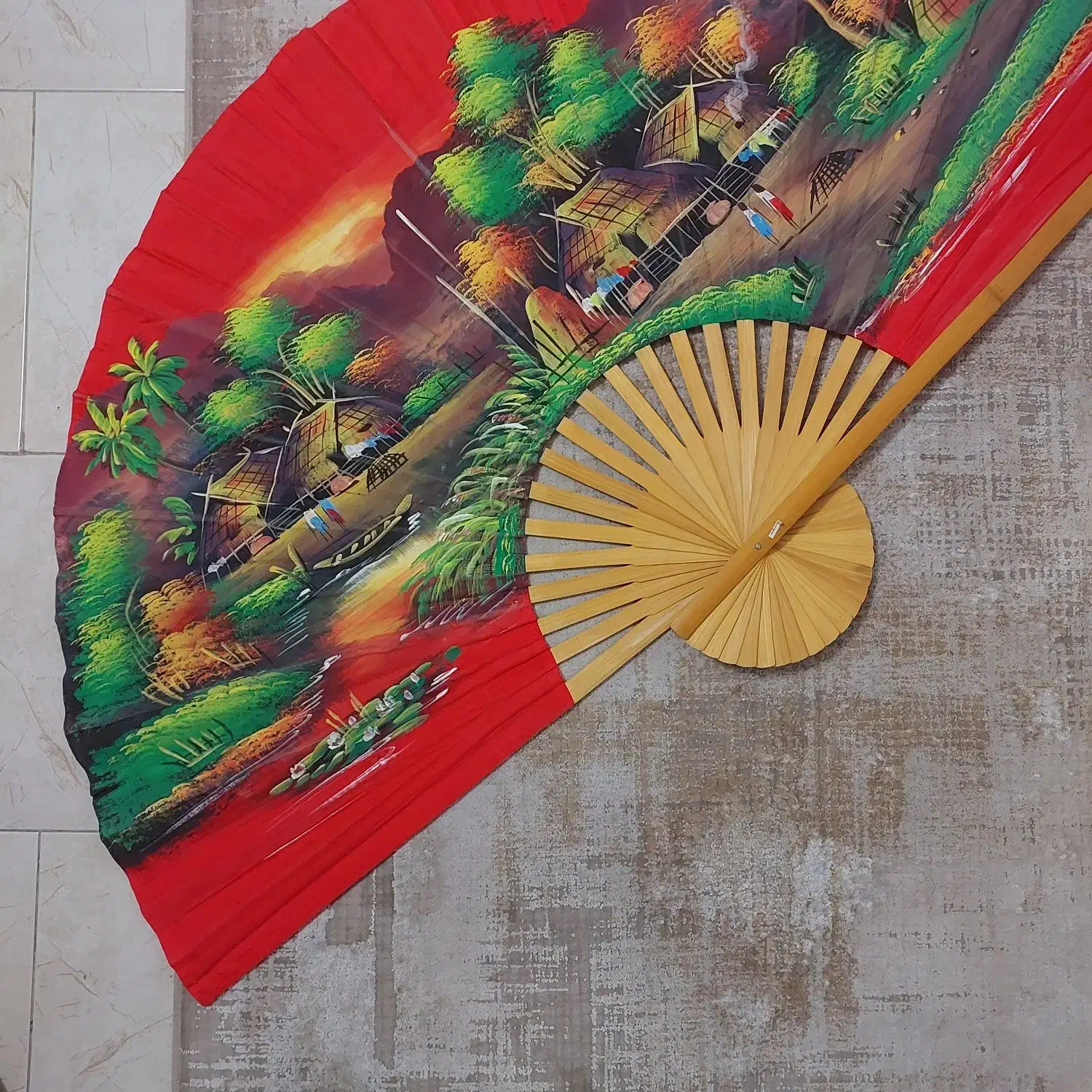 بادبزن بزرگ|صنایع دستی و سایر لوازم تزئینی|قم, سراجه (۱۵ خرداد)|دیوار