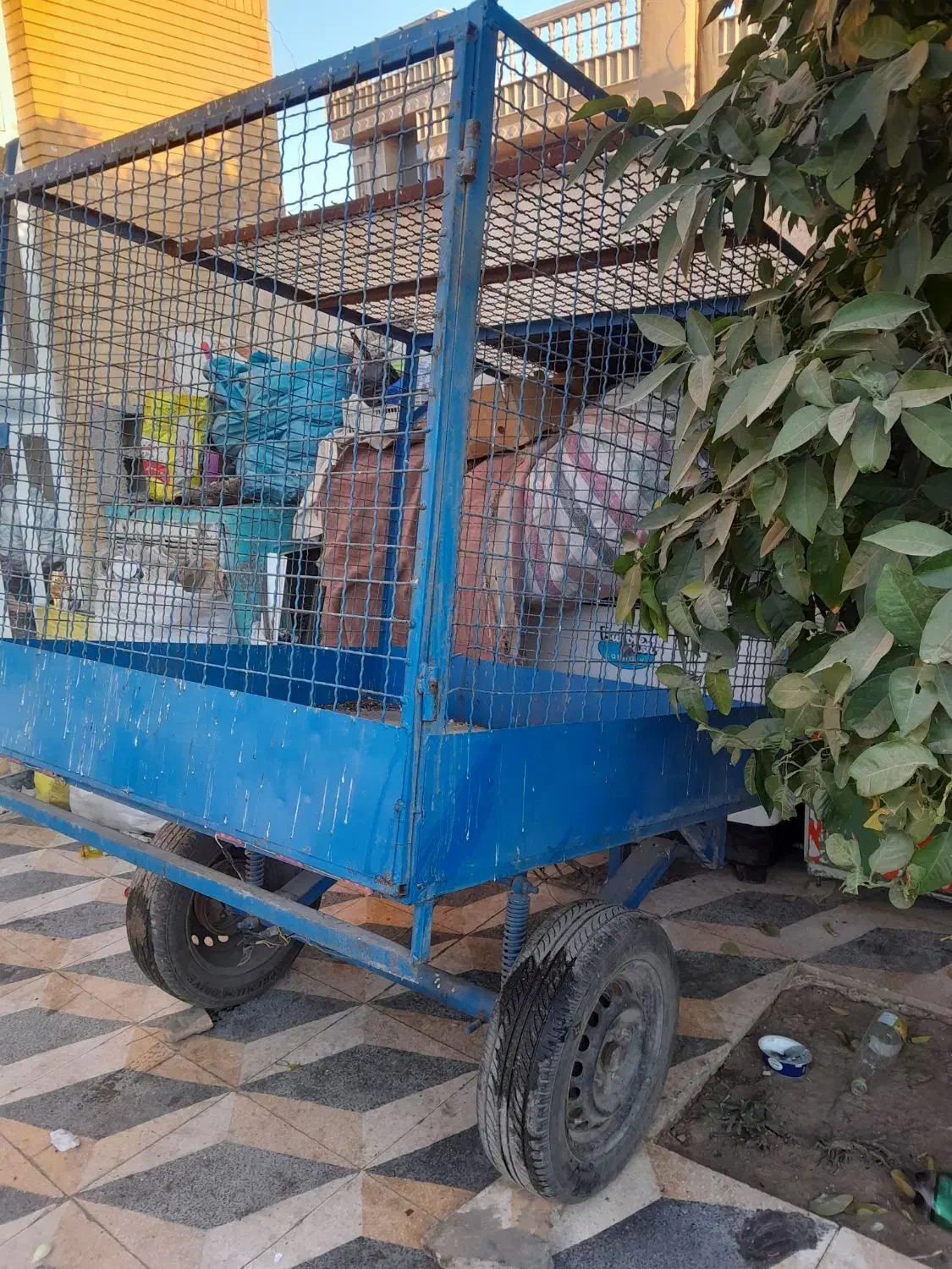 گاری سه چرخ پشت موتور|موتورسیکلت|شیراز, کوشک میدان|دیوار