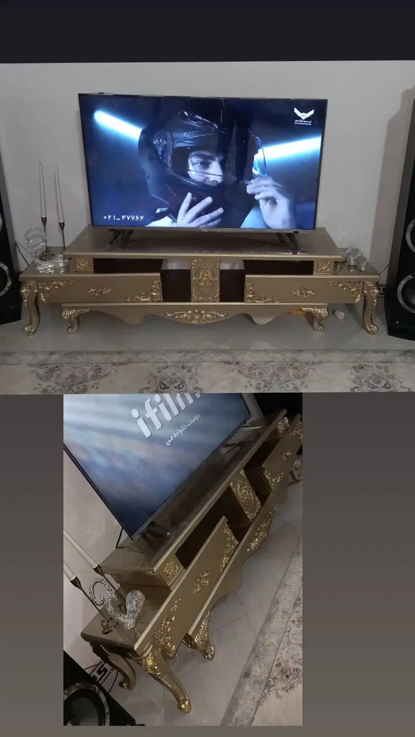 میز وبوفه تاجدار|بوفه، ویترین، کنسول|قلعه نو, |دیوار