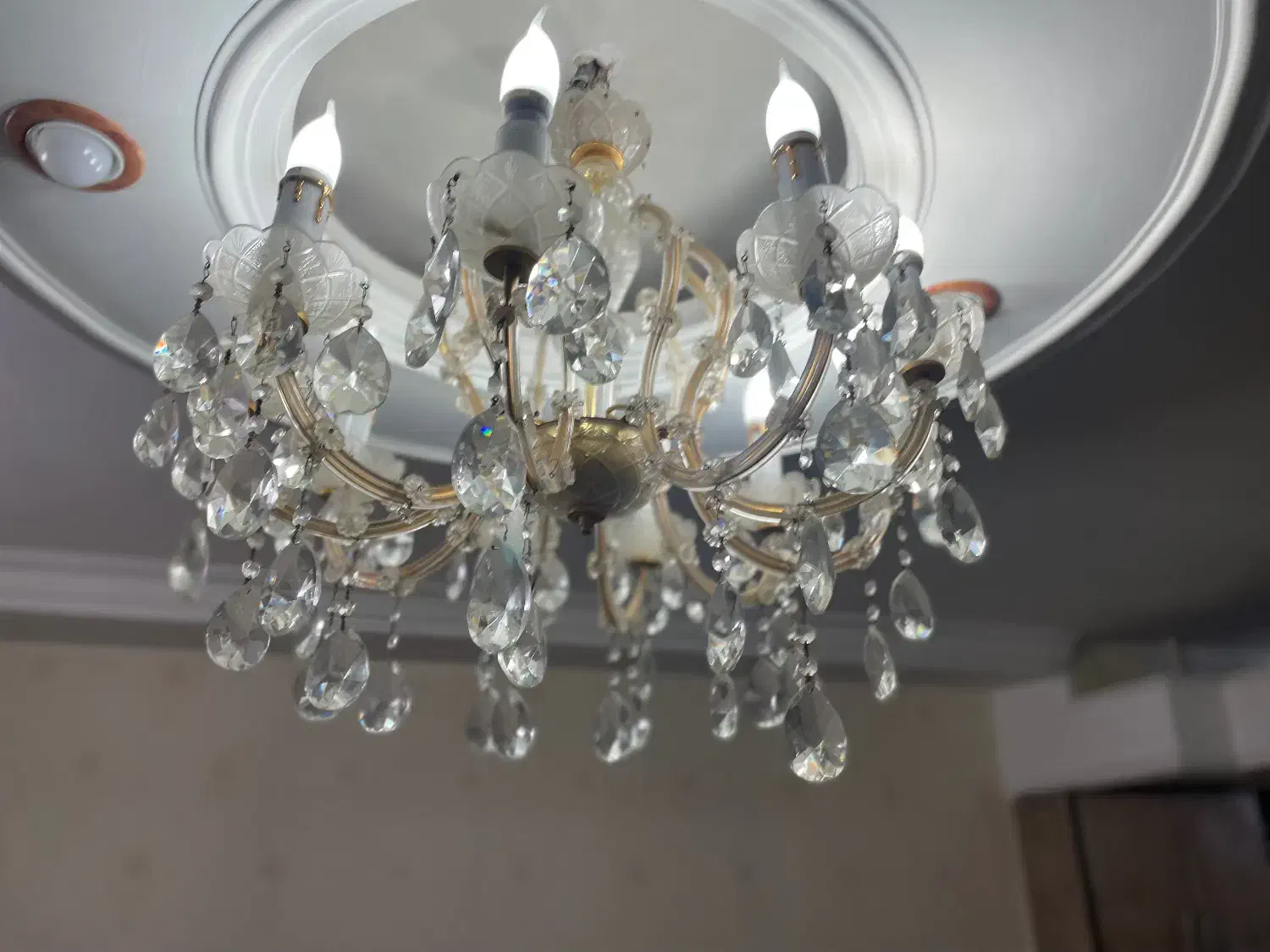 لوستر ۱۰شاخه|لوستر و چراغ آویز|آبیک, |دیوار