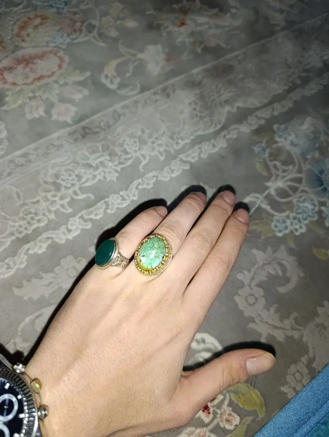 انگشتر فیروزه نقره|جواهرات|دوگنبدان, |دیوار