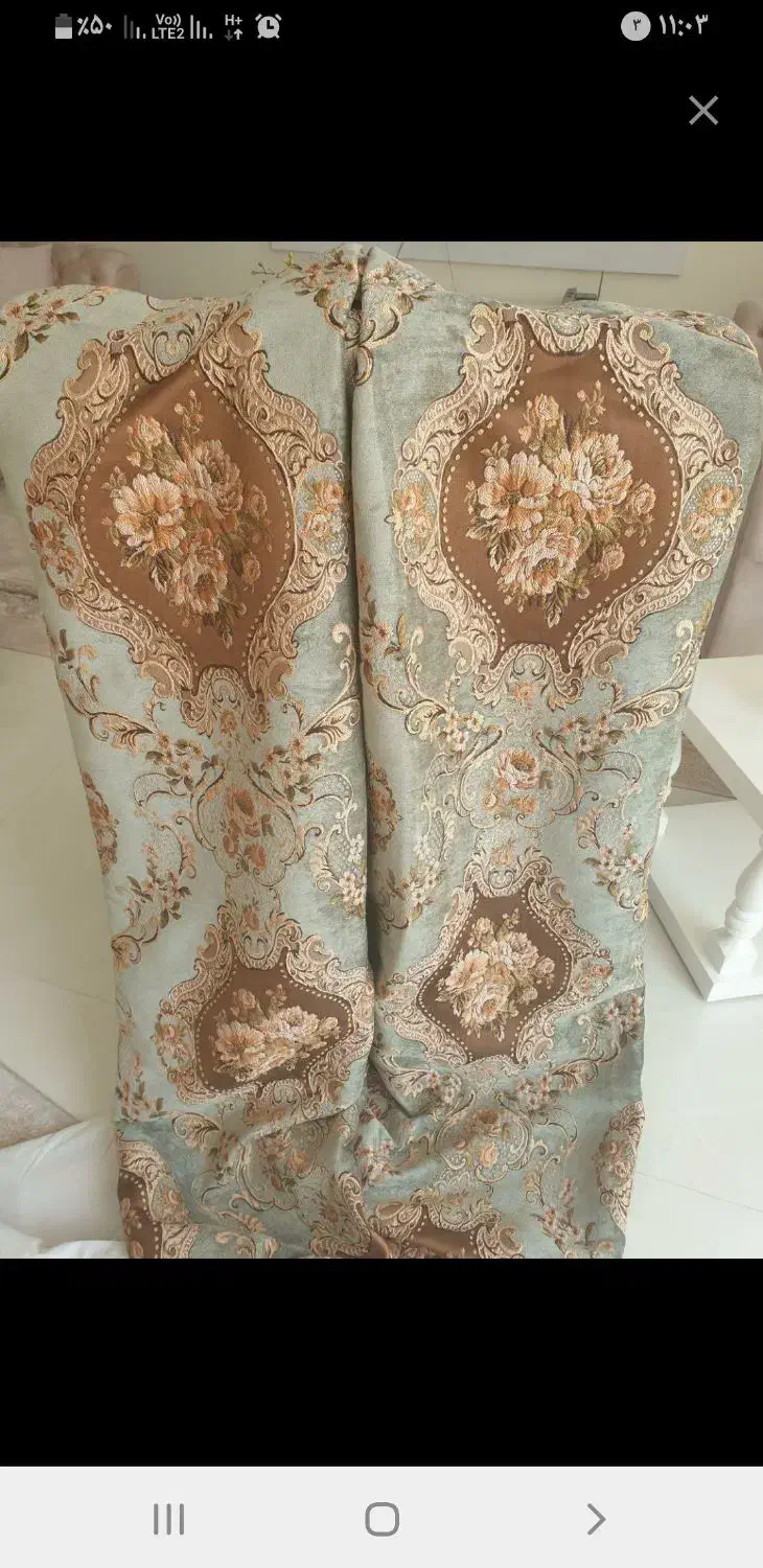 تعدادی پنل پرده جفت پارچه ترک|پرده، رانر، رومیزی|تهران, تجریش|دیوار