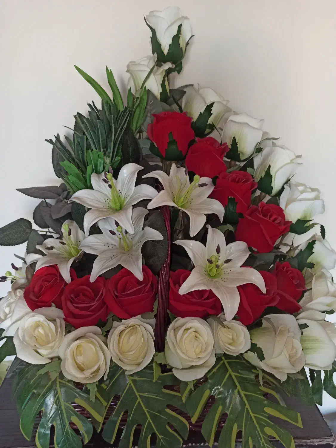 سبد گل مصنوعی بزرگ|گل مصنوعی|پرند, فاز ۶|دیوار