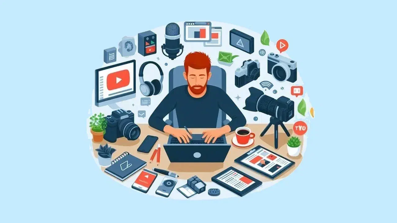 تولید محتوای خلاقانه برای پیج و سایت و یوتیوب|خدمات رایانه‌ای و موبایل|کاشان, درب زنجیر|دیوار