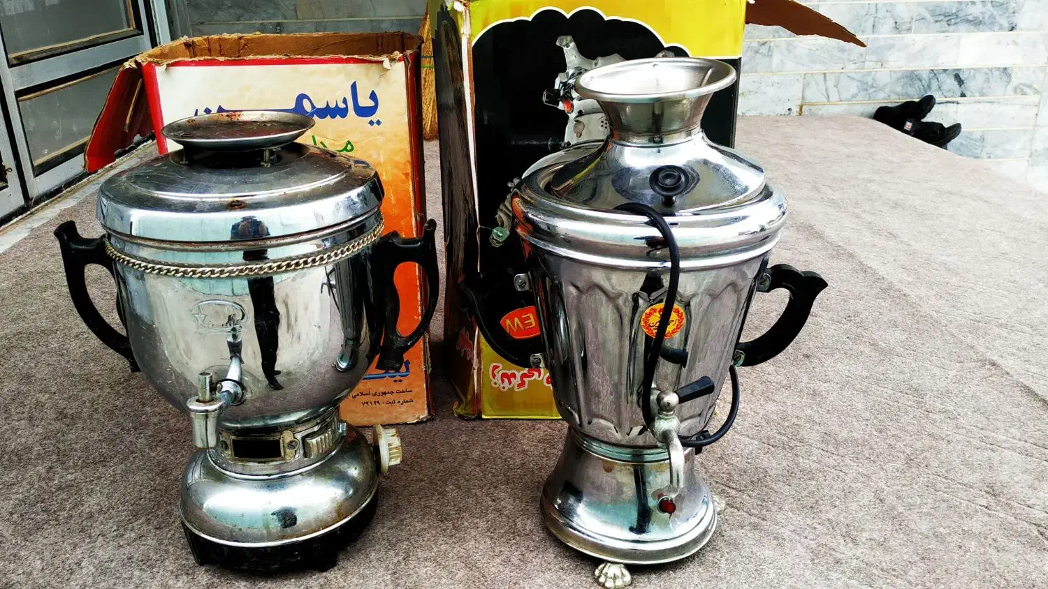 سماور گازی و برقی در حد نو سالم زخیم وسالم|سماور، چایساز، قهوهساز|دلند, |دیوار