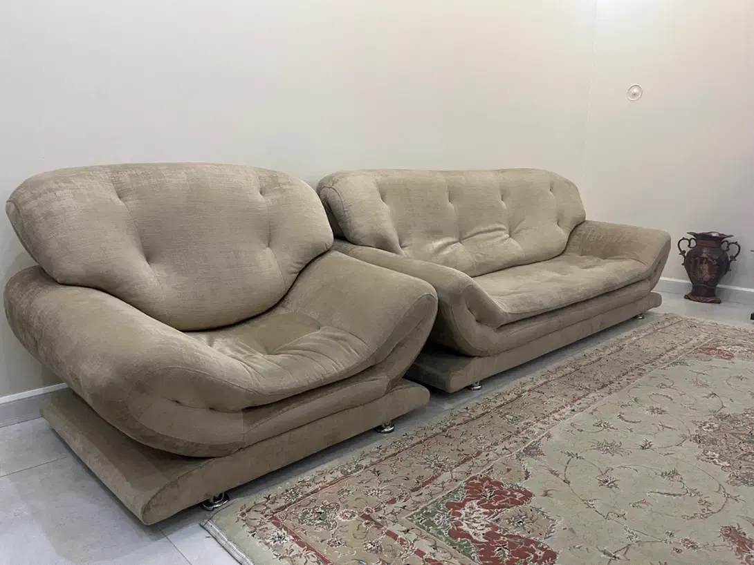 مبلمان راحتی ۷ نفره در حد نو|مبلمان خانگی و میز عسلی|مشهد, وکیلآباد|دیوار