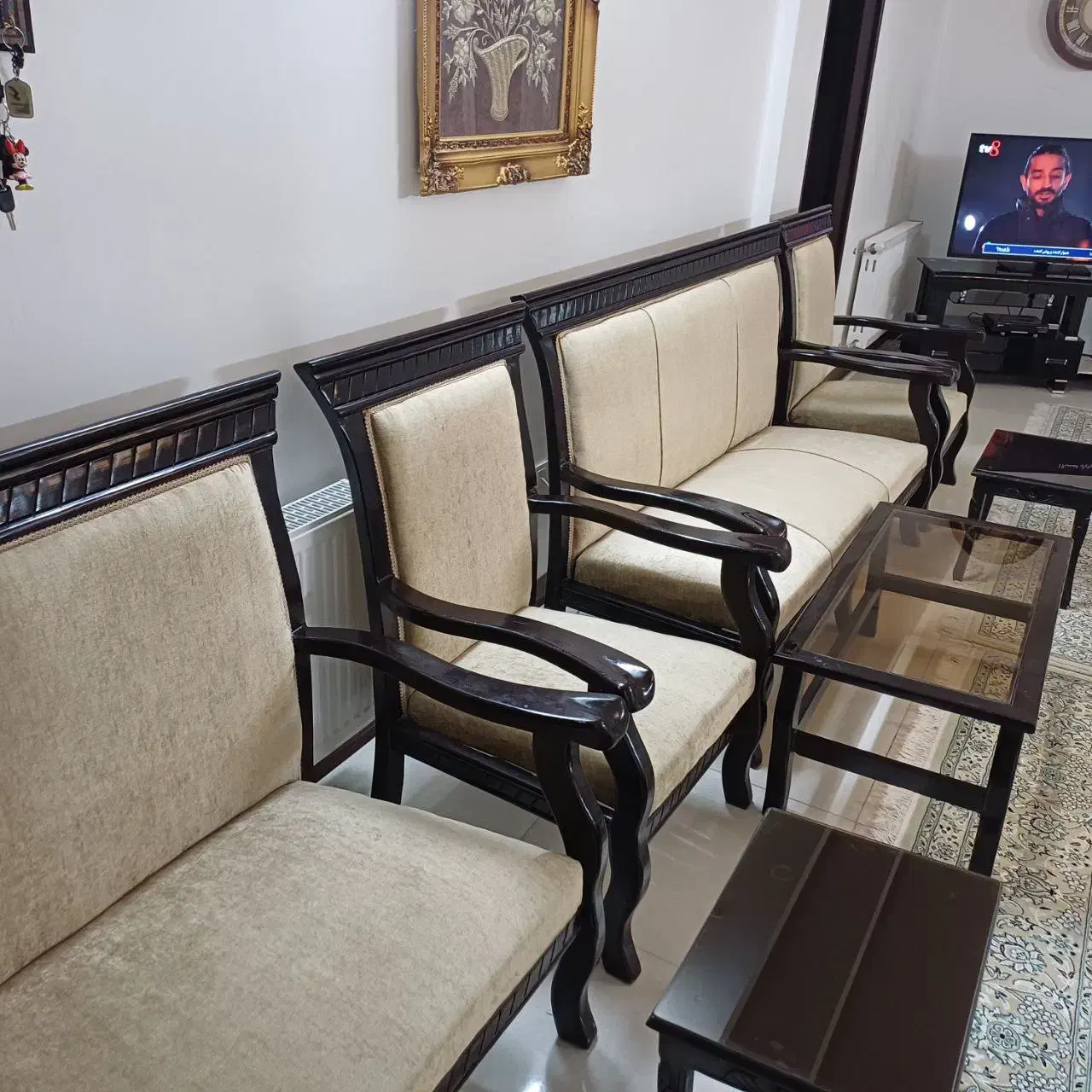 مبل طرح کتیبه ۷ نفره تمیز تمیز|مبلمان خانگی و میز عسلی|برخوار, |دیوار