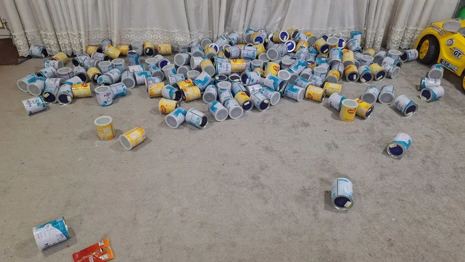 قوطی شیرخشک|ظروف نگهدارنده، پلاستیکی، یک‌بارمصرف|بوشهر, |دیوار