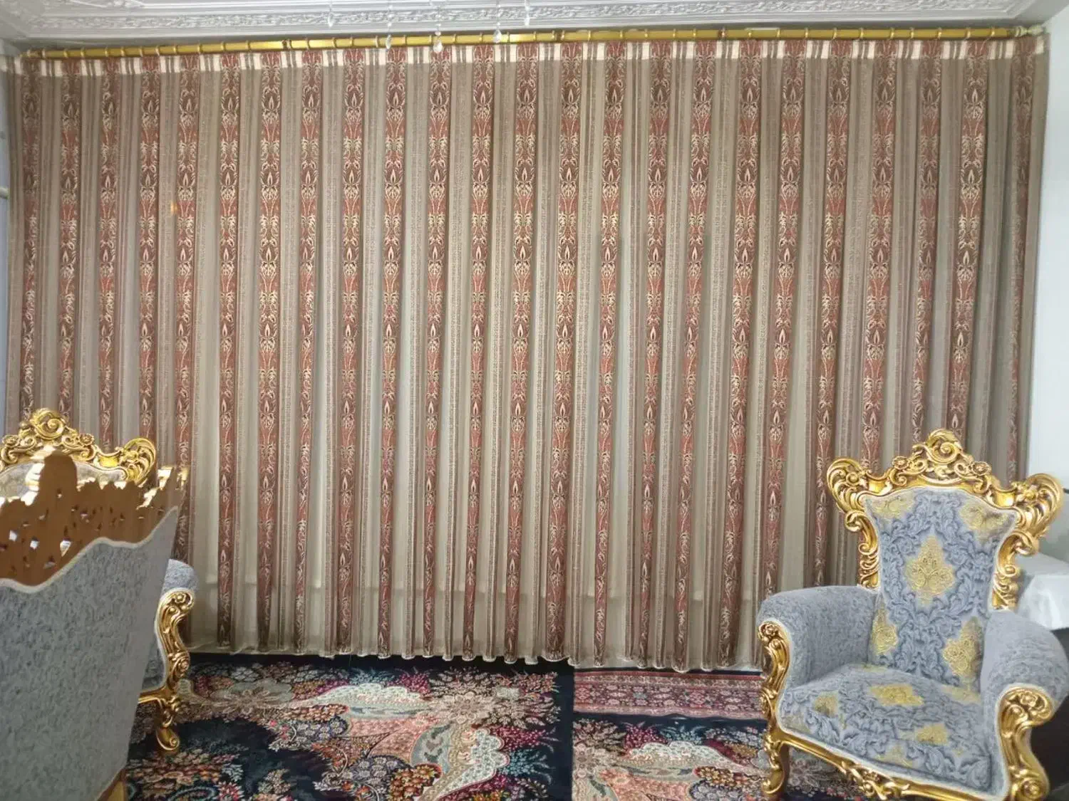 پرده سالن درحد نو|پرده، رانر، رومیزی|قم, شاه ابراهیم|دیوار