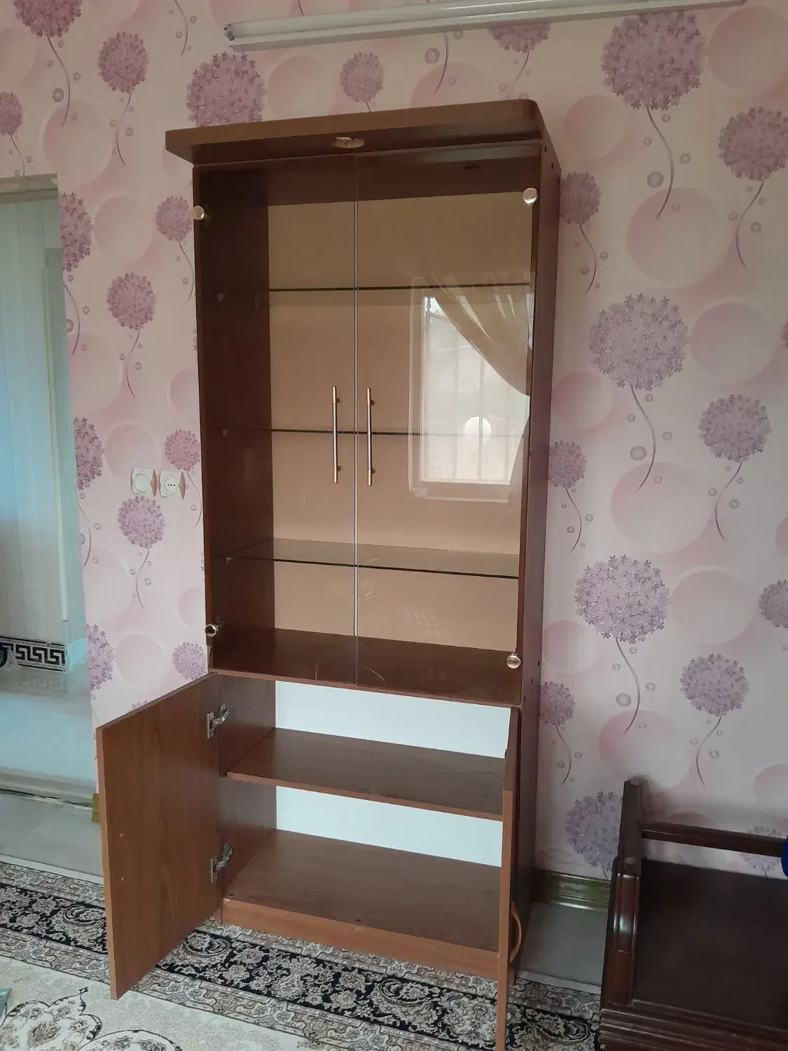 کمد ویترین دار|بوفه، ویترین، کنسول|آمل, |دیوار