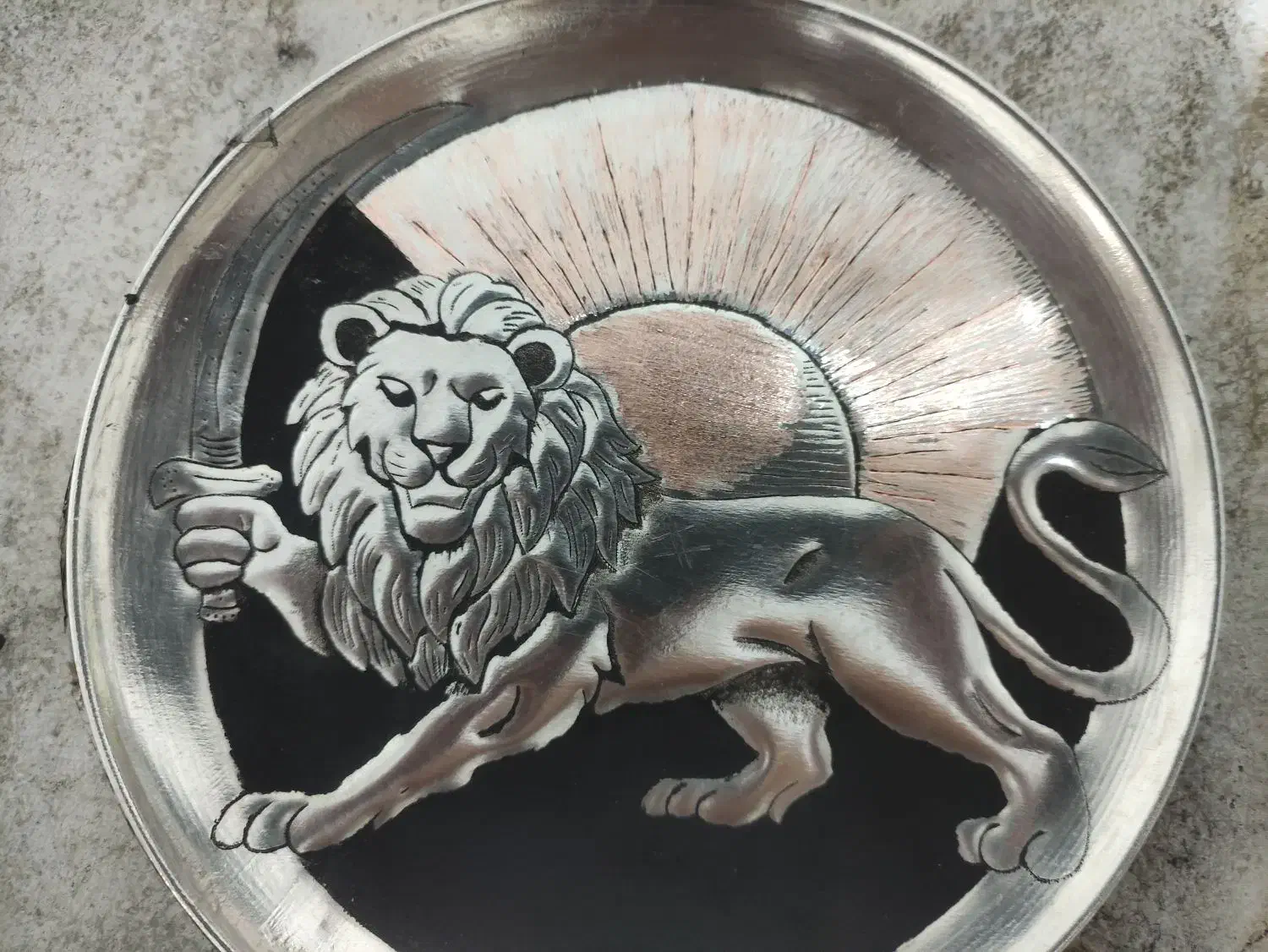 سینی مسی|کلکسیون اشیاء عتیقه|زنجان, |دیوار