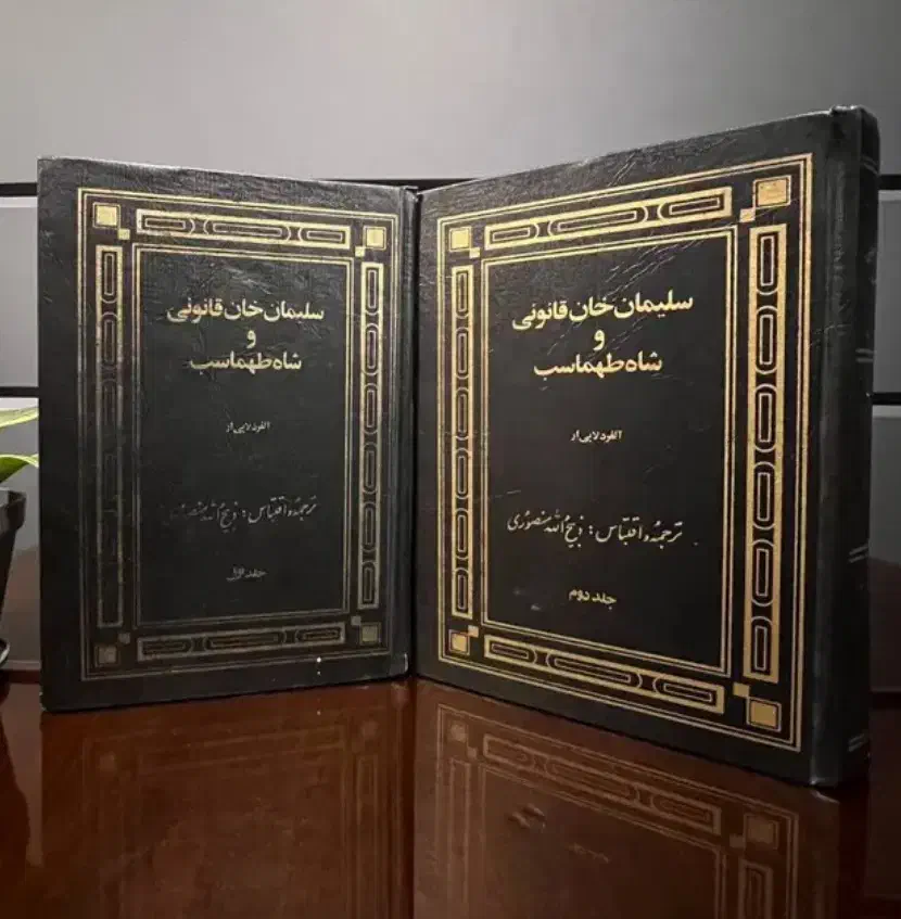 کتاب دو جلدی شاه طهماسب اول و سلطان سلیمان|کتاب و مجله تاریخی|بندر کنگان, |دیوار