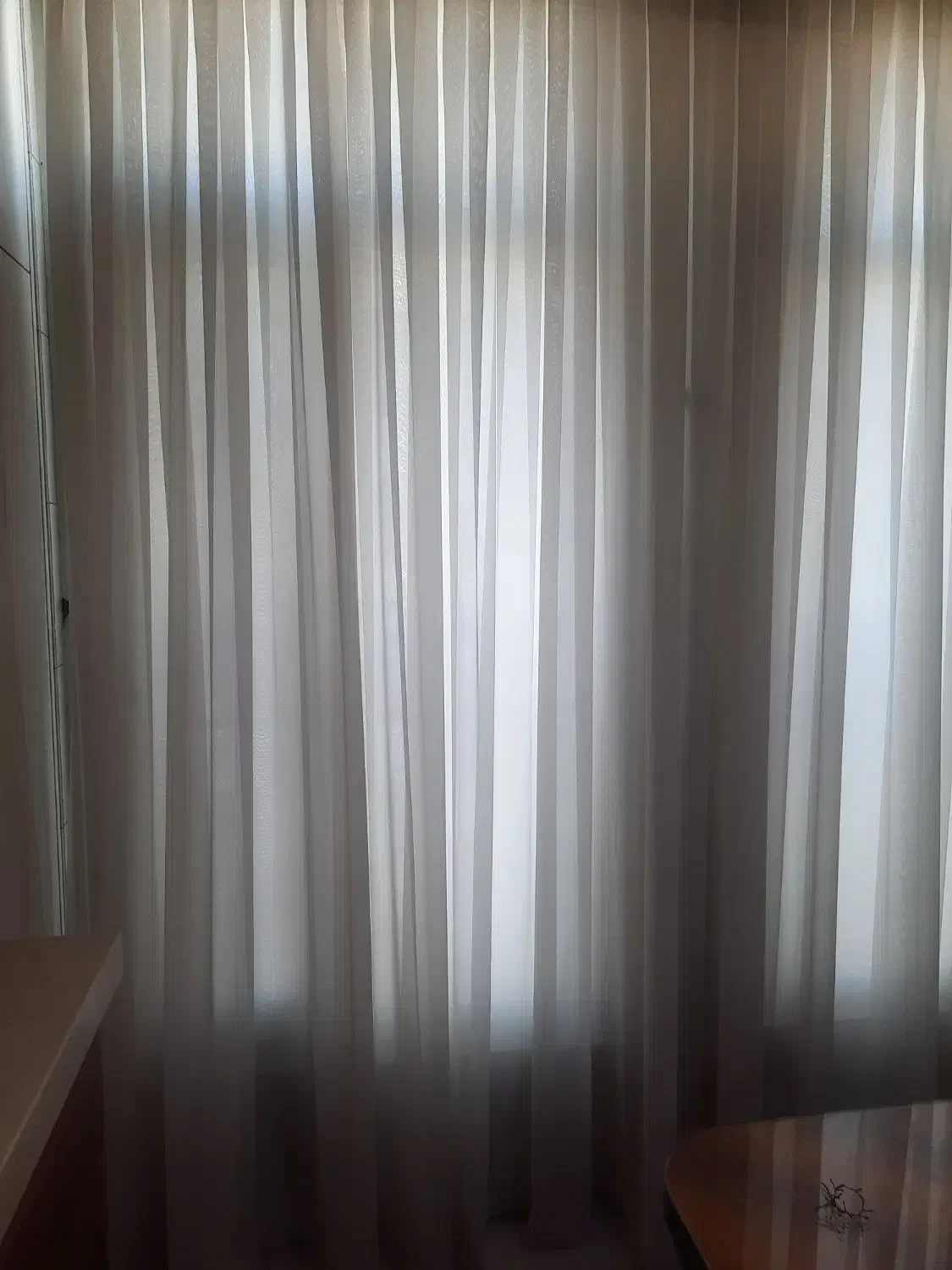 پرده حریر سفید تمیز|پرده، رانر، رومیزی|تهران, صادقیه|دیوار