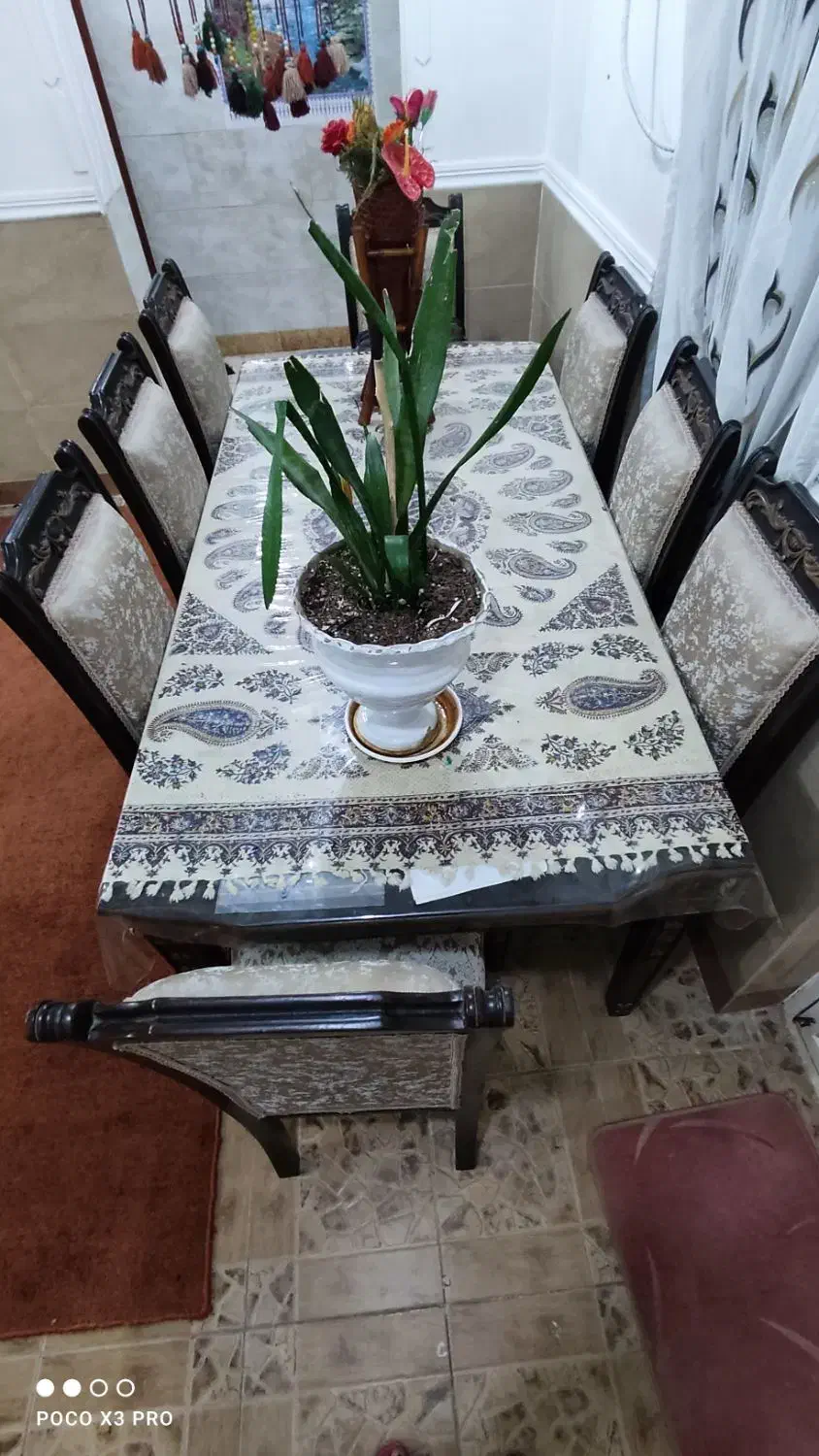 میز غذاخوری هشت نفره خیلی خوشکل|میز و صندلی غذاخوری|بهبهان, |دیوار