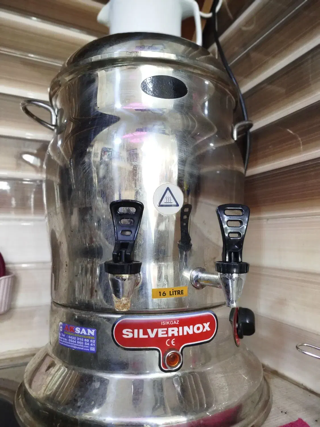 سماور برقی تمام استیل 16 لیتری|سماور، چایساز، قهوهساز|سنگر, |دیوار