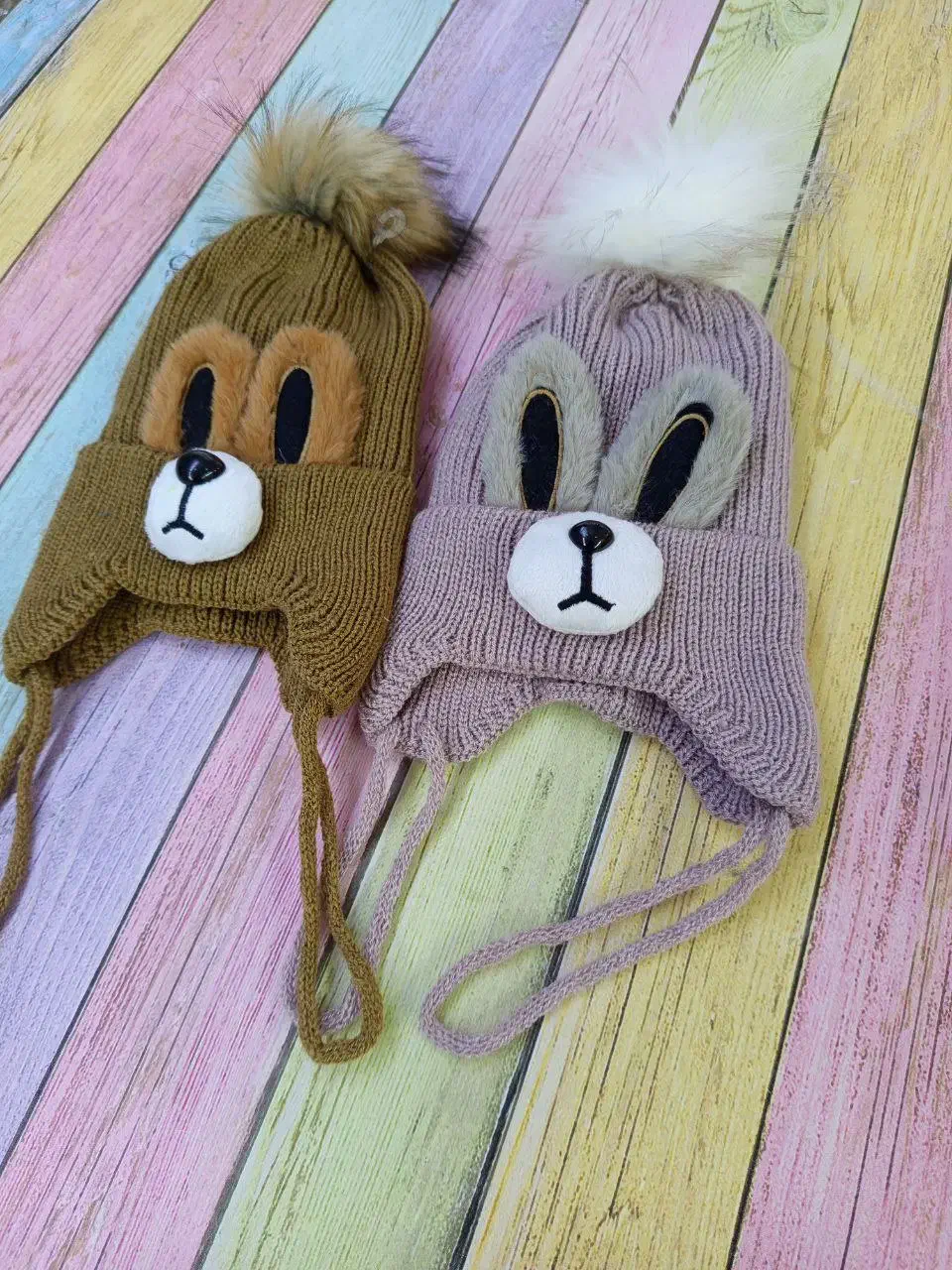 کلاه تک خرگوشی گوشدار بچگانه|کفش و لباس بچه|قم, نیروگاه|دیوار