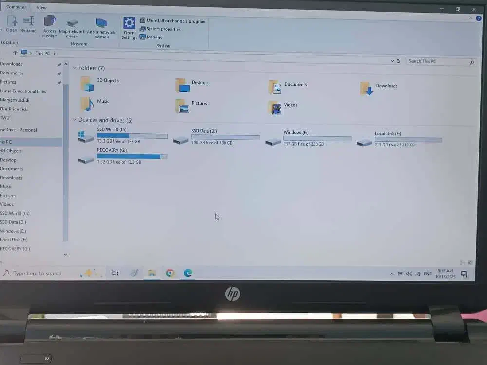 فروش لب تاپ اچ پی|رایانه همراه|تهران, حشمتیه|دیوار
