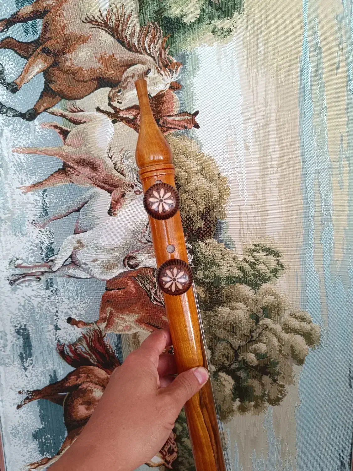 کمانچه پشت باز|سازهای سنتی|کرمانشاه, |دیوار