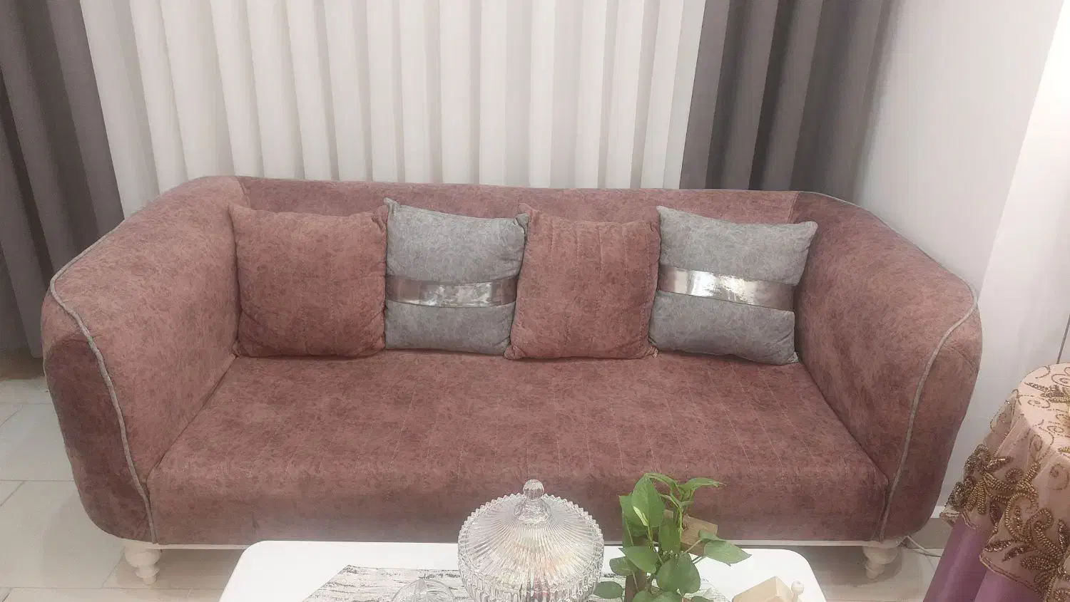 مبل ۸ نفره تمیز پارچه چرکتاب|مبلمان خانگی و میز عسلی|محمدیه-قزوین, |دیوار