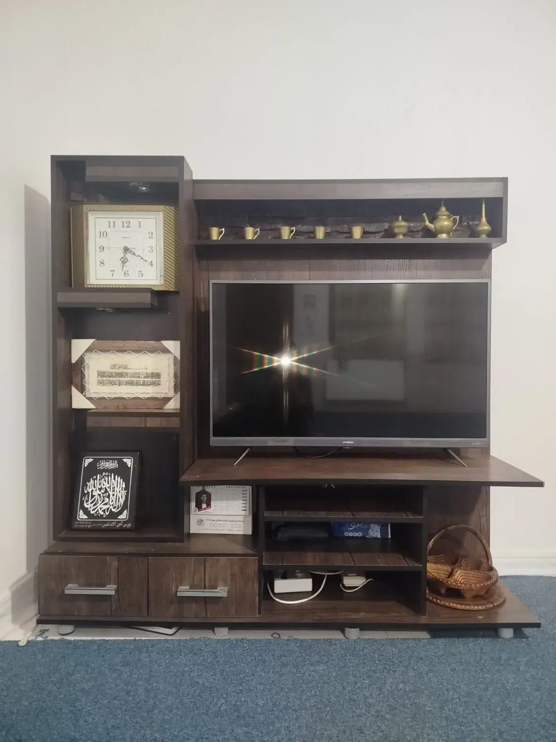 میز تلویزیون چوبی|میز تلویزیون|هشتگرد, شهرک راه آهن|دیوار