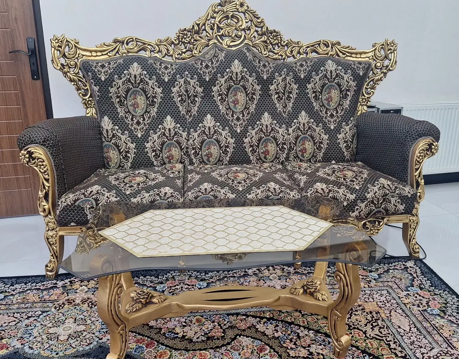 مبلمان ۷ نفره سلطنتی پارچه ترک اصل|مبلمان خانگی و میز عسلی|پردیس, فاز ۸|دیوار