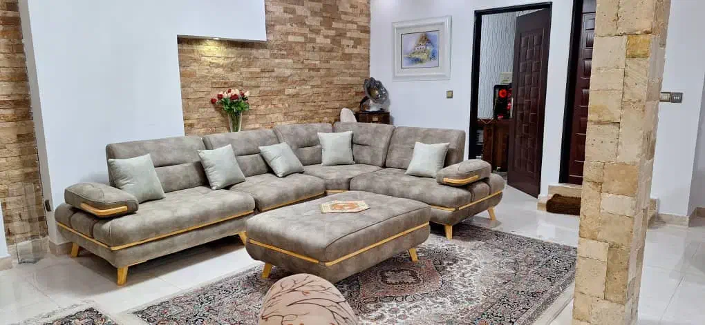 مبل راحتی ال ناتالی تختخوابشو|مبلمان خانگی و میز عسلی|مشکیندشت, |دیوار