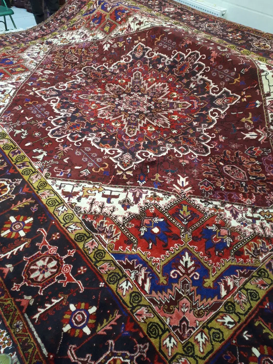 قالی ۳×۴ اصل هریس|فرش|تبریز, |دیوار