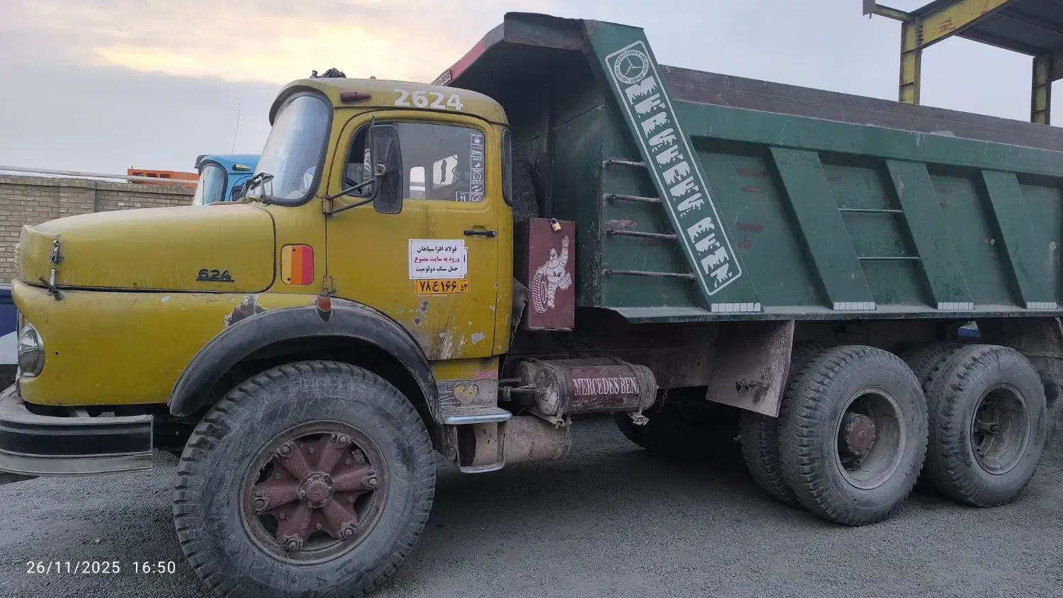 بنز ده چرخ کمپرسی|خودرو سنگین|اصفهان, شهرک صنعتی امیرکبیر (شاپور جدید)|دیوار